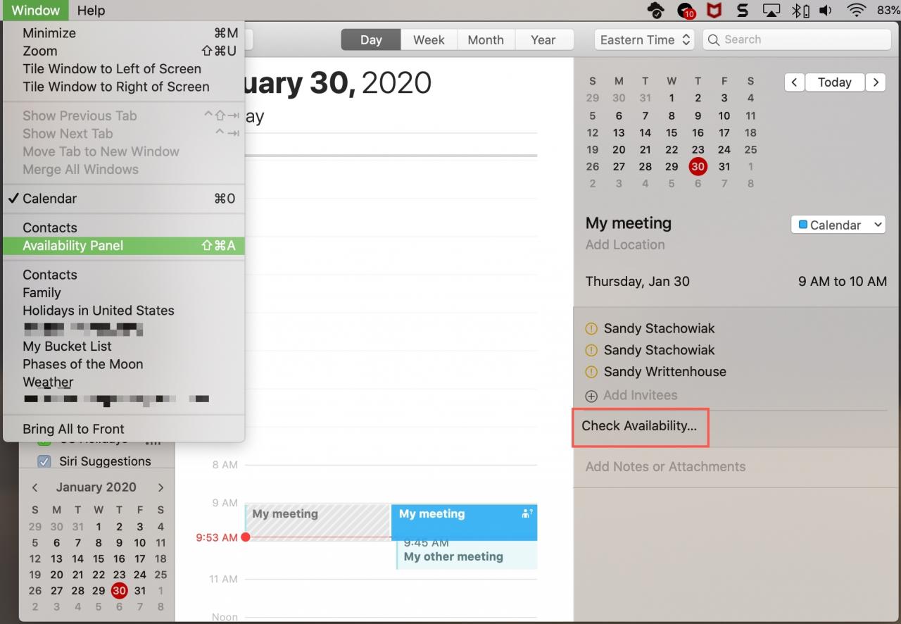 Come utilizzare la funzione di disponibilità in Calendario su Mac