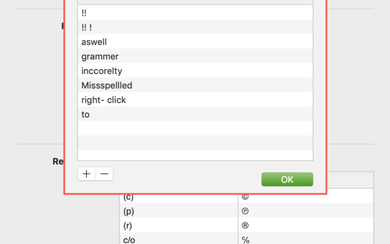 Come usare il controllo ortografico e l'autocorrezione in Pages on Mac