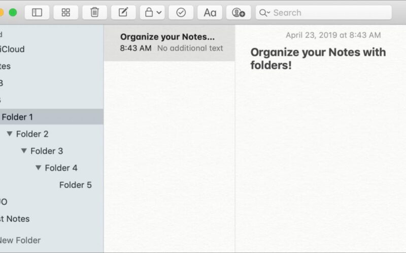 Come organizzare le tue Note Apple con cartelle su Mac