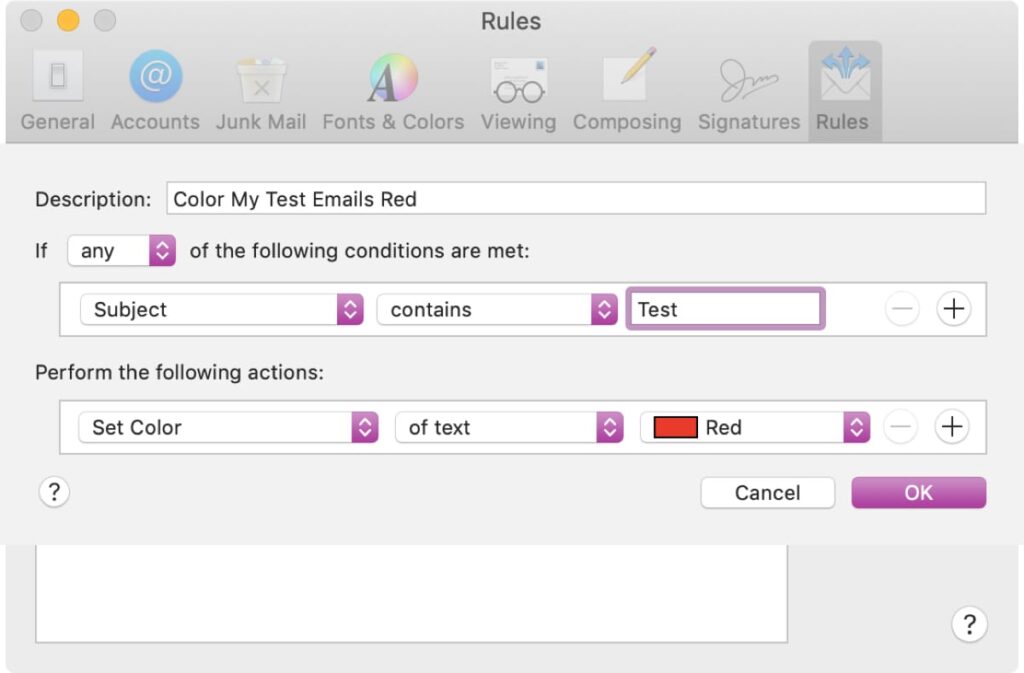 Come colorare automaticamente le e-mail con codice colore nella posta ...