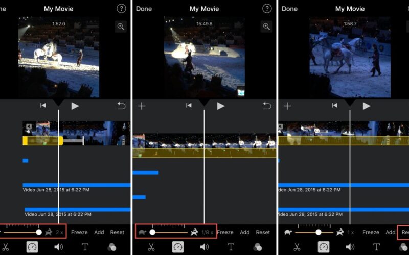Come cambiare la velocità di un video in iMovie su Mac e iOS