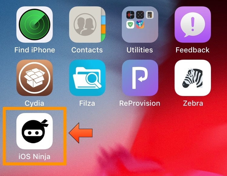 lanciare l'applicazione iOS Ninja