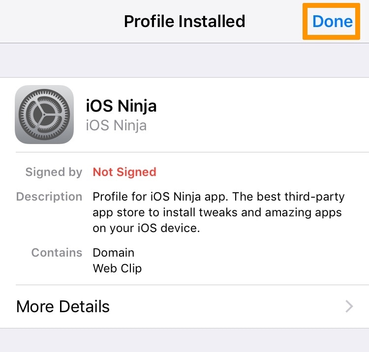 ios ninja done