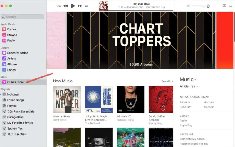 Come mostrare l'iTunes Store nell'applicazione Musica su Mac