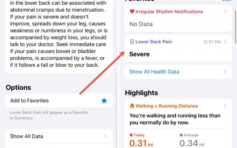 Come aggiungere i vostri sintomi all'applicazione Salute su iPhone