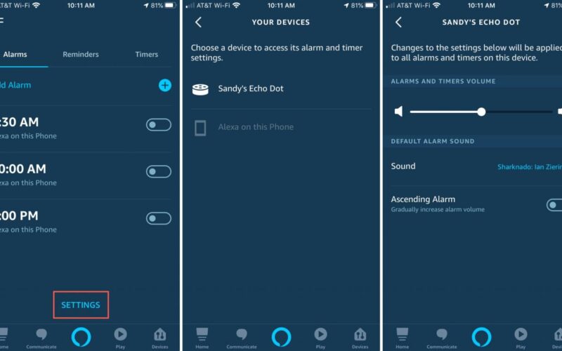 Come utilizzare l'applicazione Alexa per i vostri allarmi, promemoria e timer