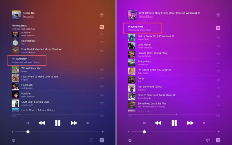 Come attivare l'Autoplay nell'applicazione Musica su iPhone e iPad