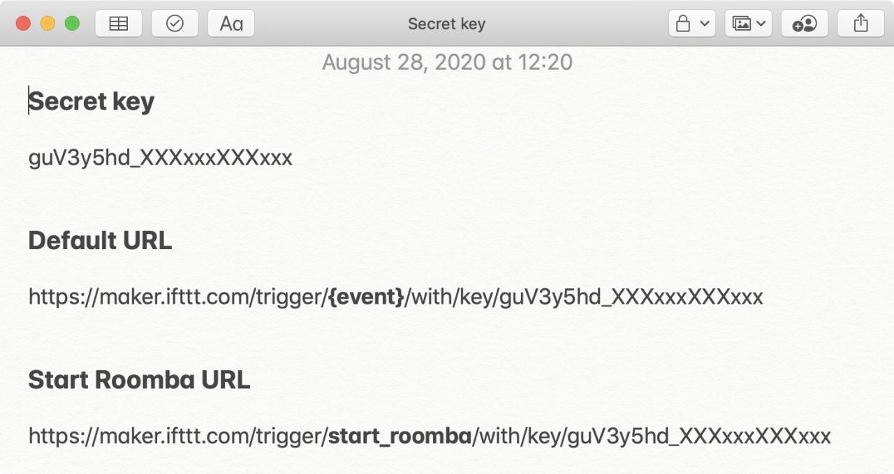 Come controllare Roomba con Siri Secret Key