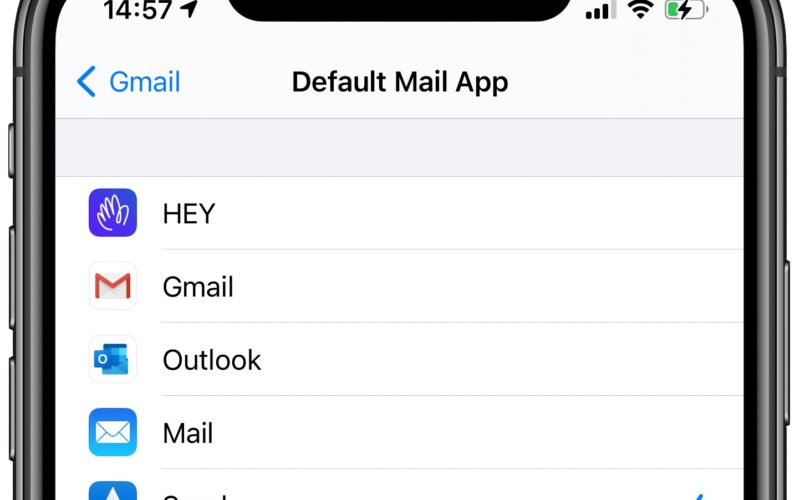 Gmail, Outlook, Spark o Hey ora possono essere impostati come client di posta predefinito su iPhone e iPad
