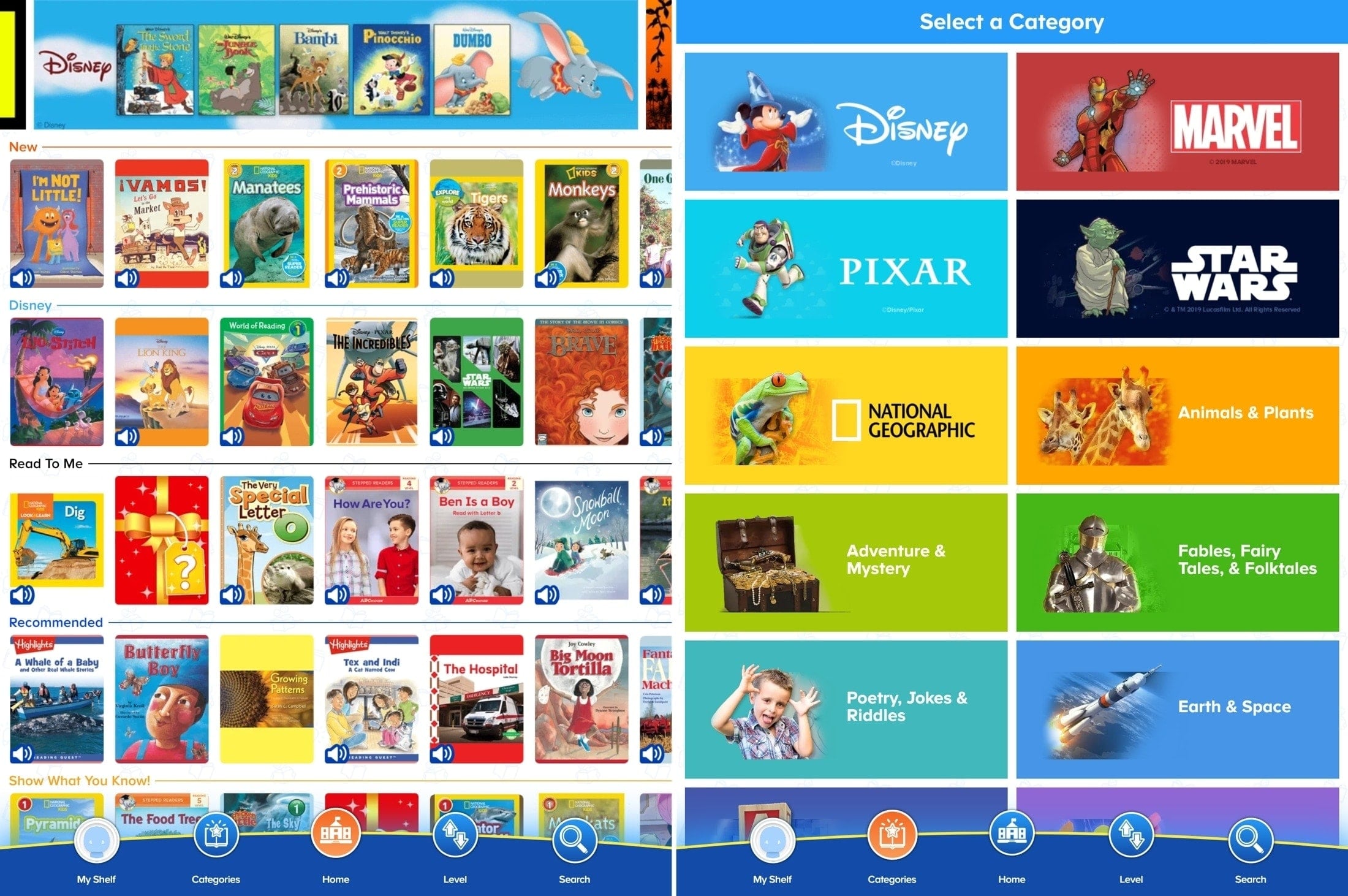 ReadingIQ Kids Books App iPad