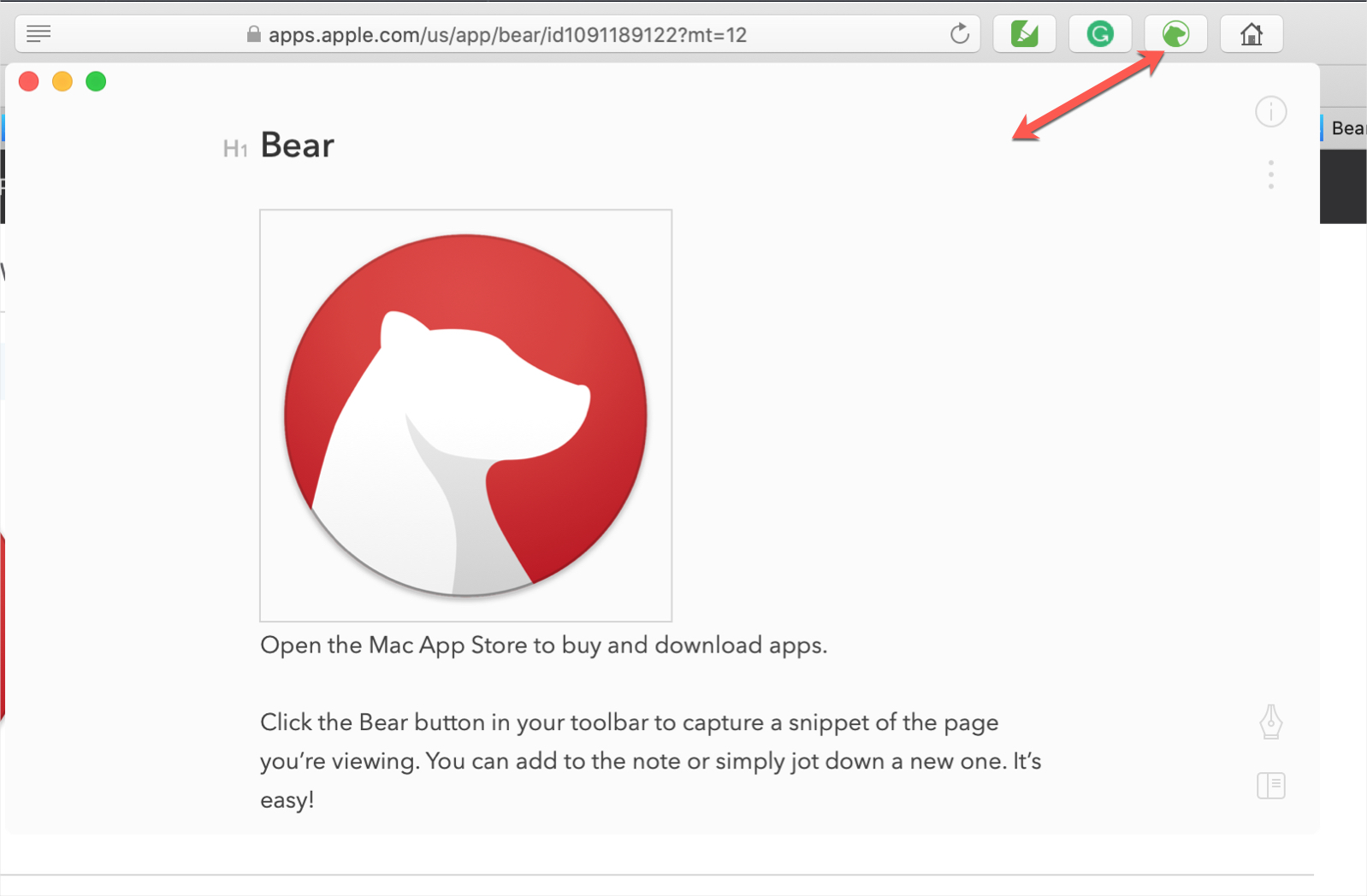 Estensione Bear Safari per le note