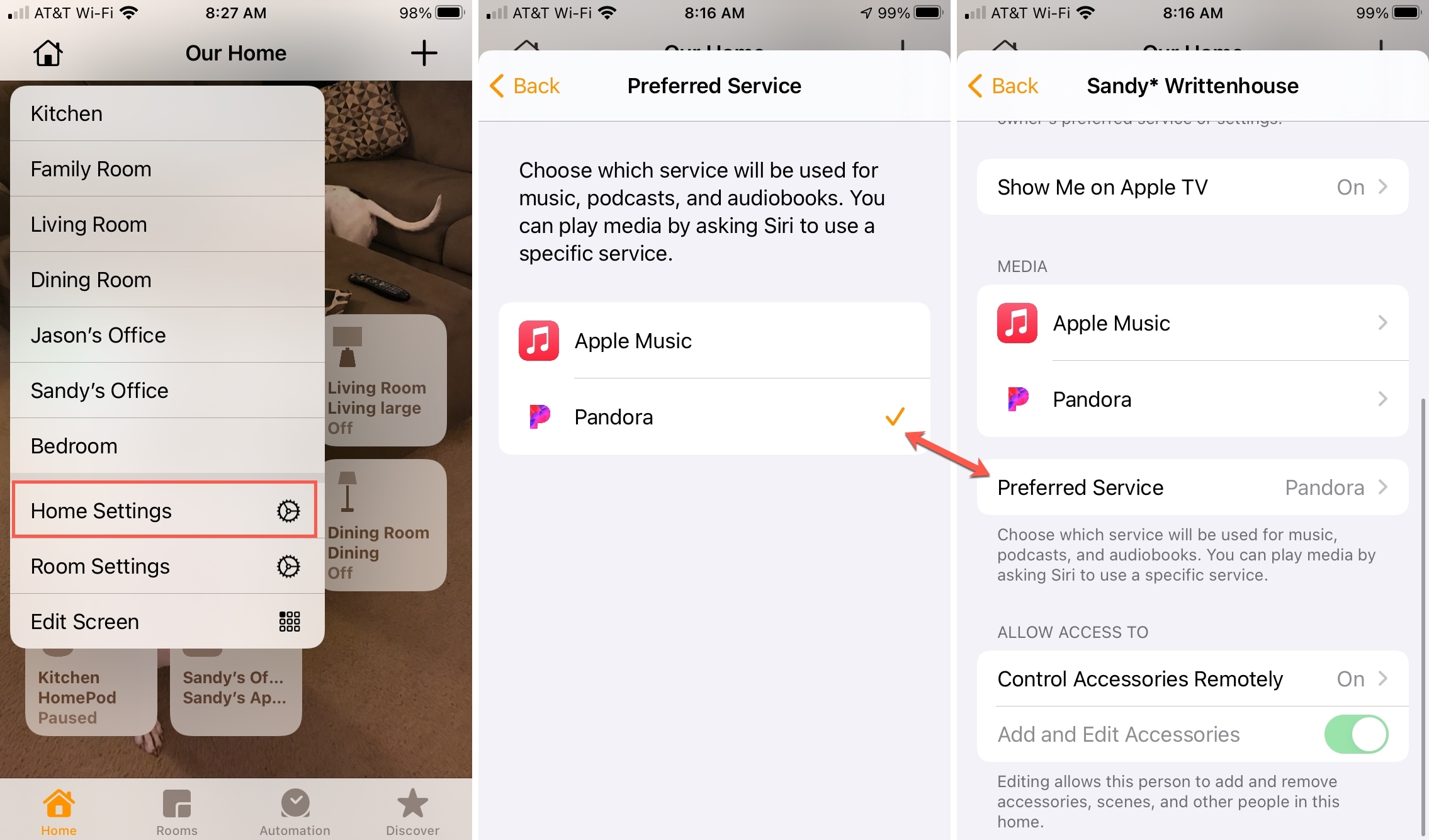 Usa Pandora con HomePod