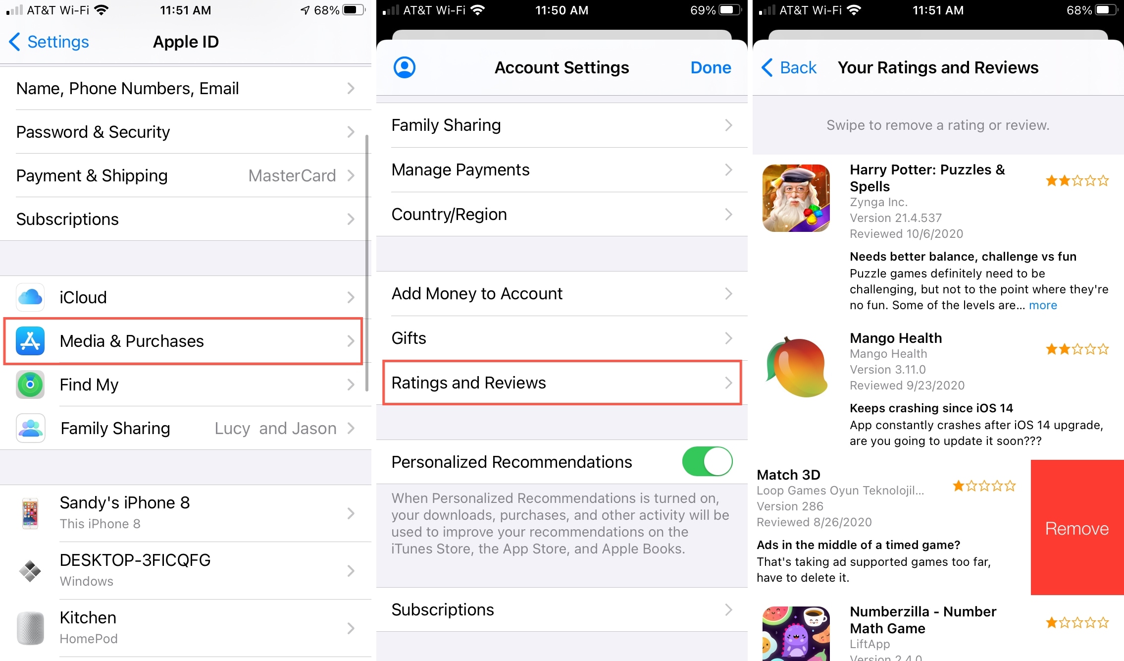 Media e acquisti, valutazioni e recensioni sull'App Store