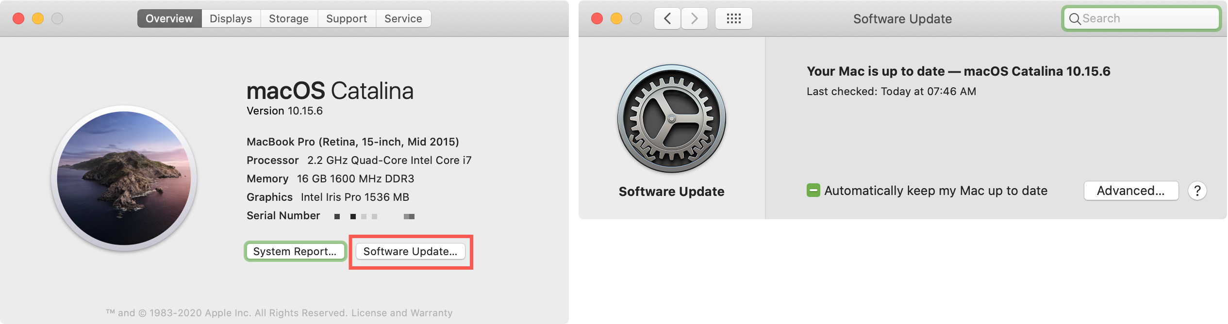 Informazioni su questo aggiornamento software per Mac