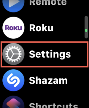 Impostazioni dell'Apple Watch