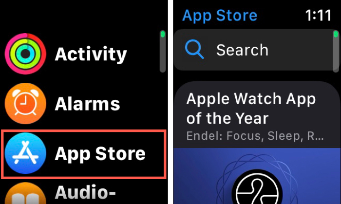 App Store di Apple Watch