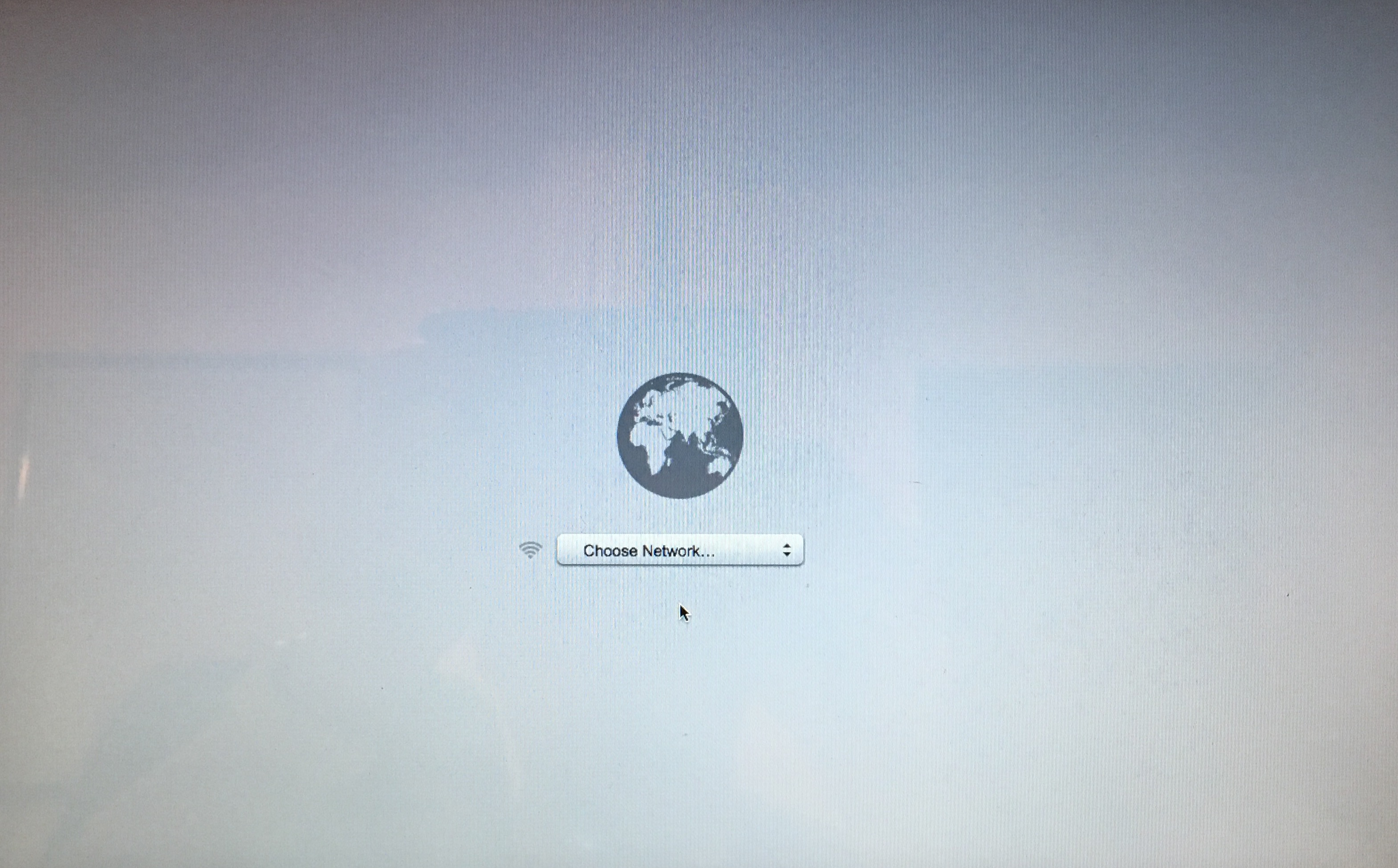 Scegli la rete durante il ripristino di Internet su Mac
