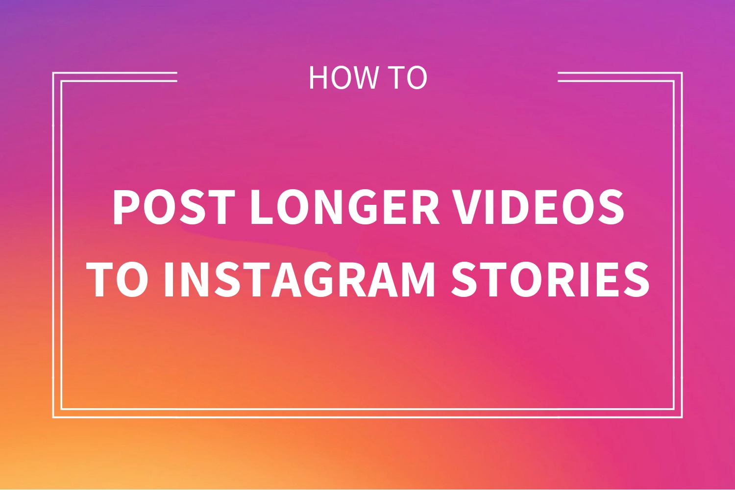 Pubblica video lunghi sulla storia di Instagram