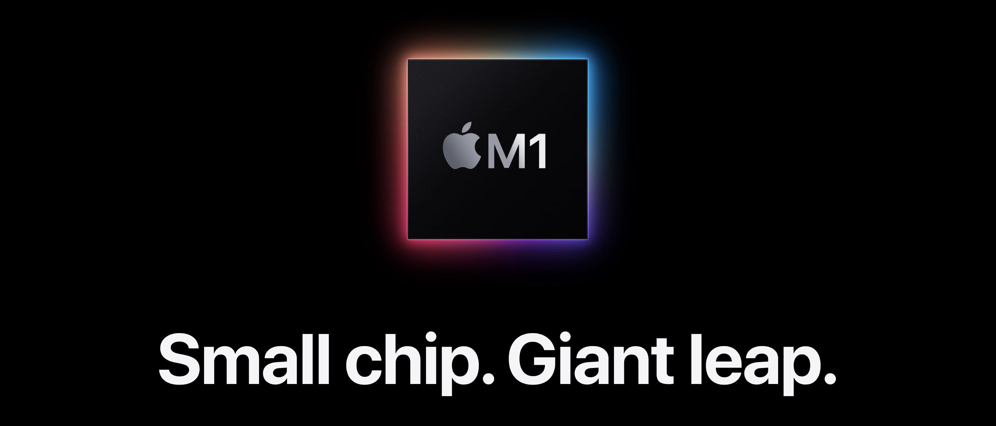 Schermata del sito Web di salto gigante di Apple M1 piccolo chip 001