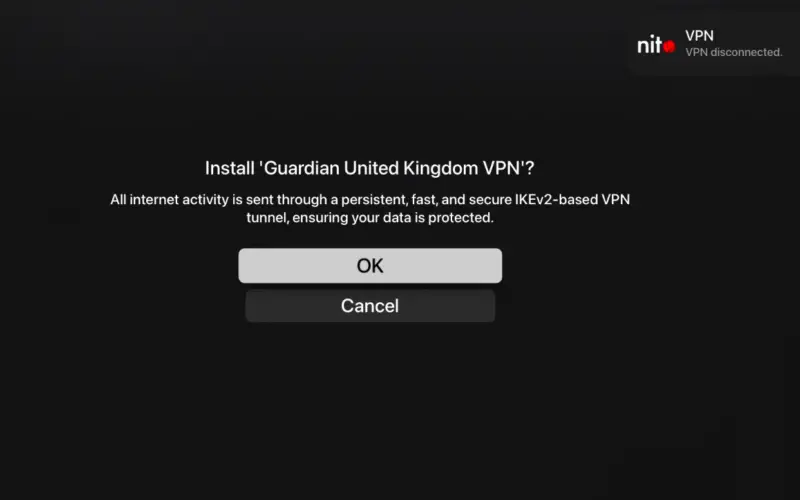 Hai una Apple TV con jailbreak?  Potresti presto goderti la VPN di Guardian Firewall su di esso