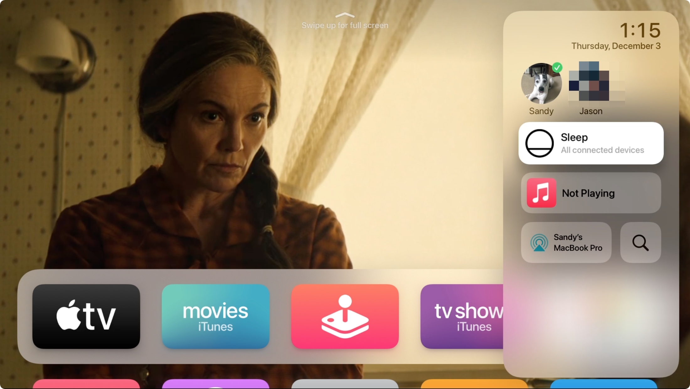 Centro di controllo Apple TV