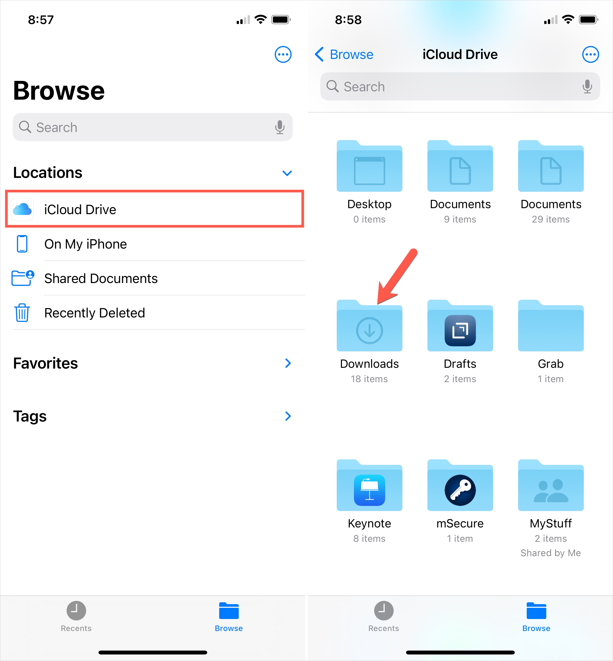 File iCloud Drive Download