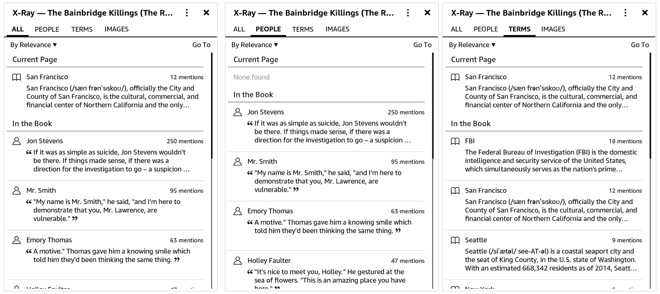 Kindle Paperwhite XRay