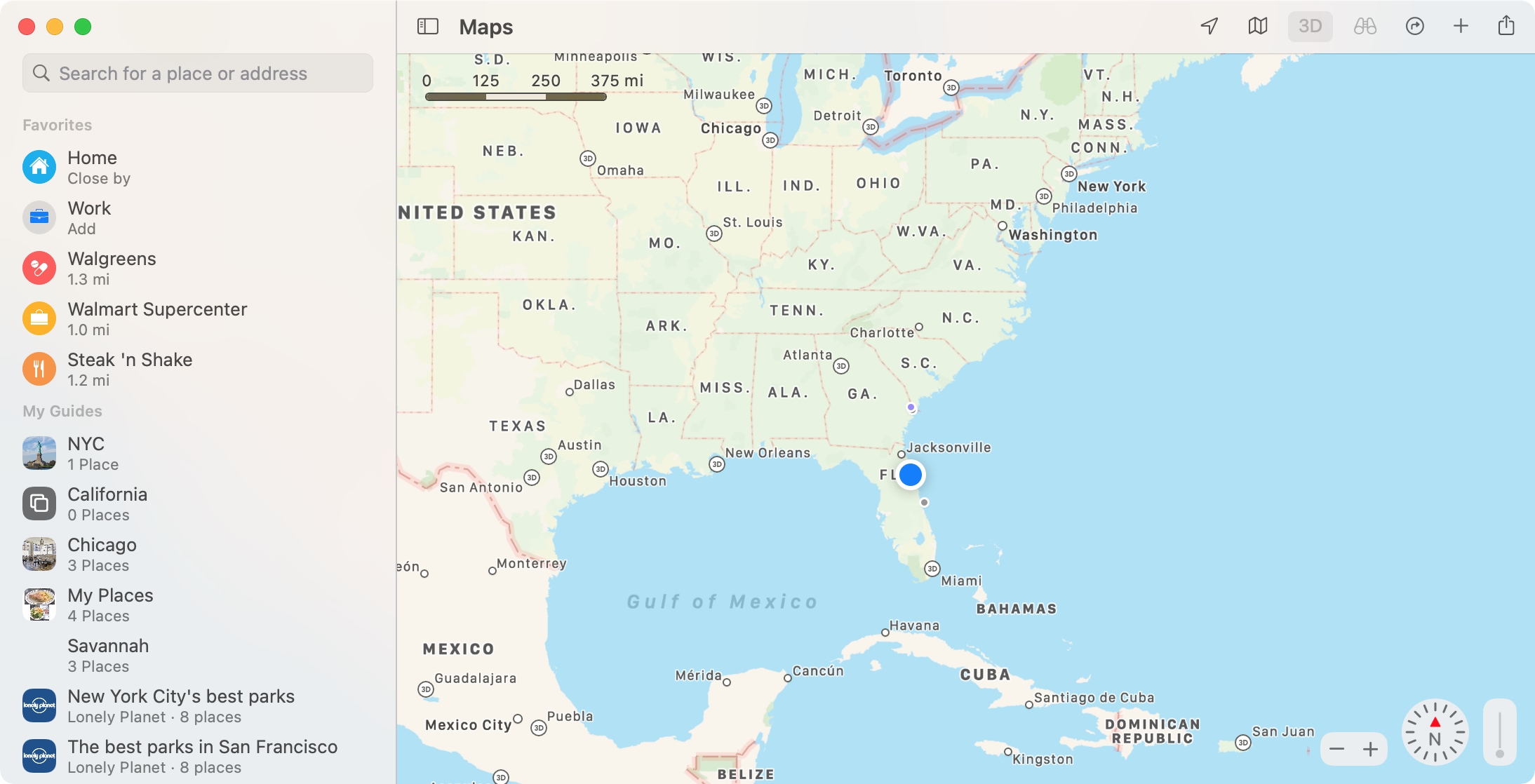 Mappe aggiornate su Mac Big Sur