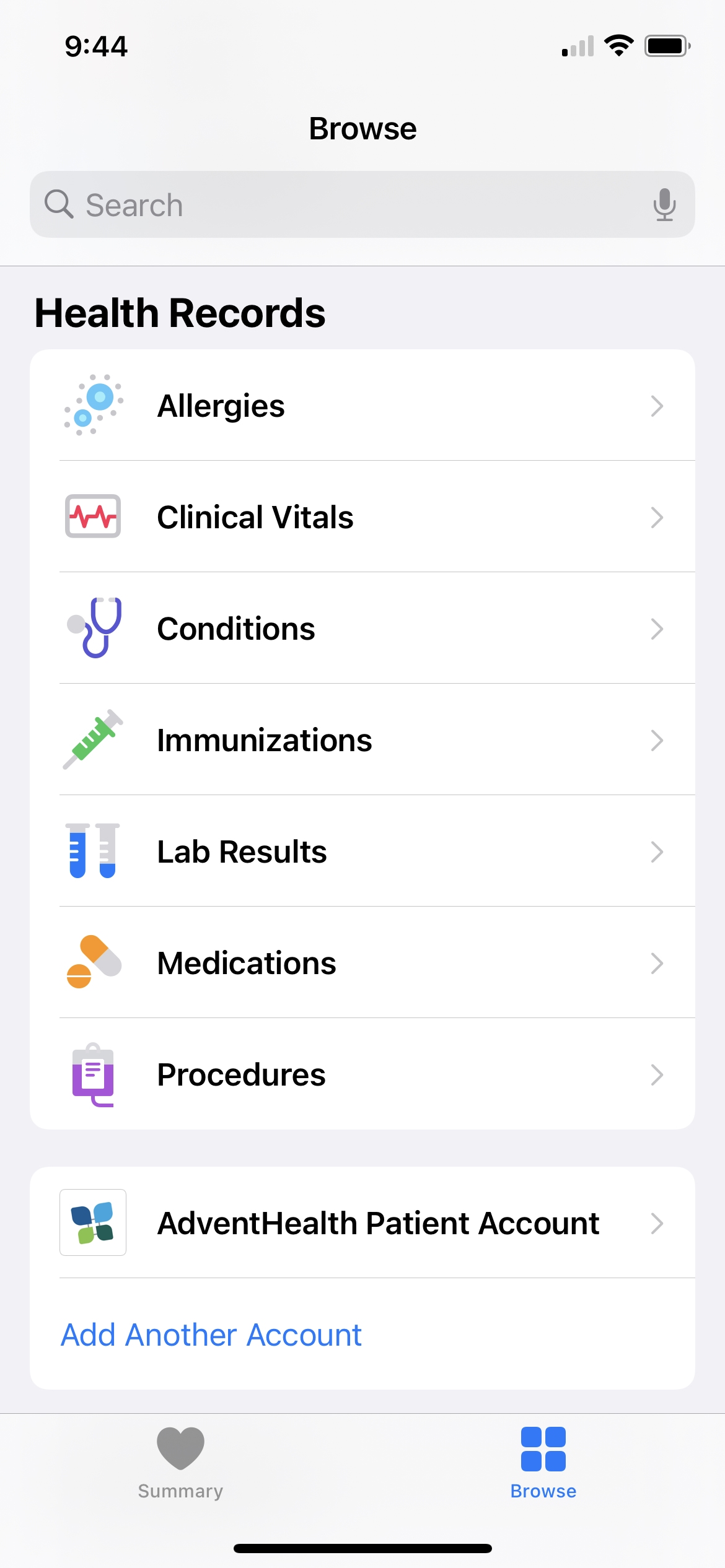 Documenti sanitari su iPhone