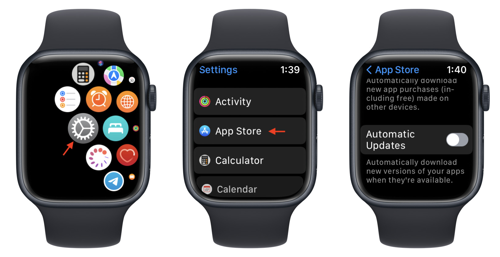 Aggiornamenti automatici delle app su Apple Watch