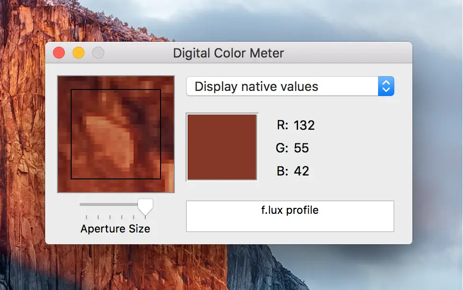 Trova i valori RGB su Mac con il misuratore di colore digitale