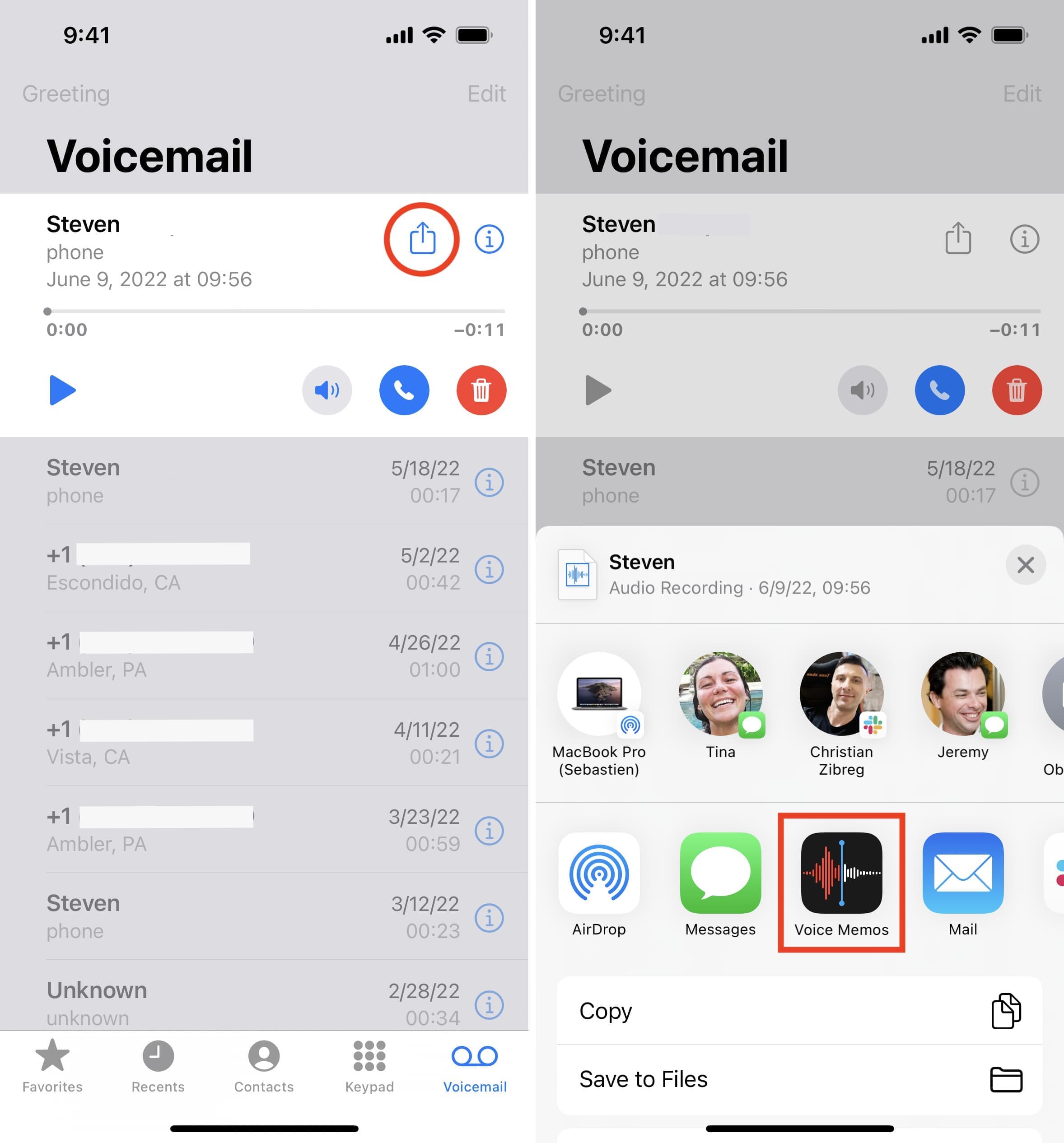 dalla segreteria dell'iPhone ai memo vocali
