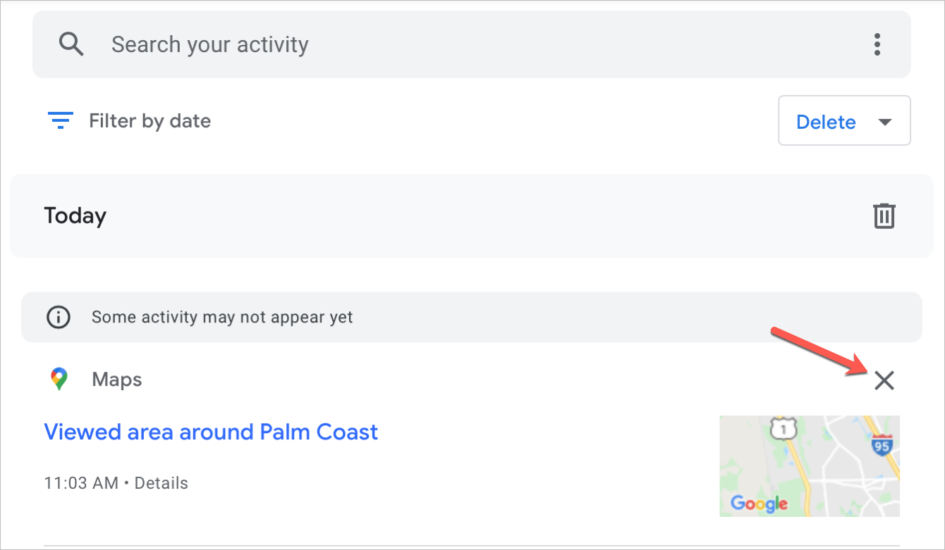 Google Maps elimina la cronologia per le posizioni sul Web