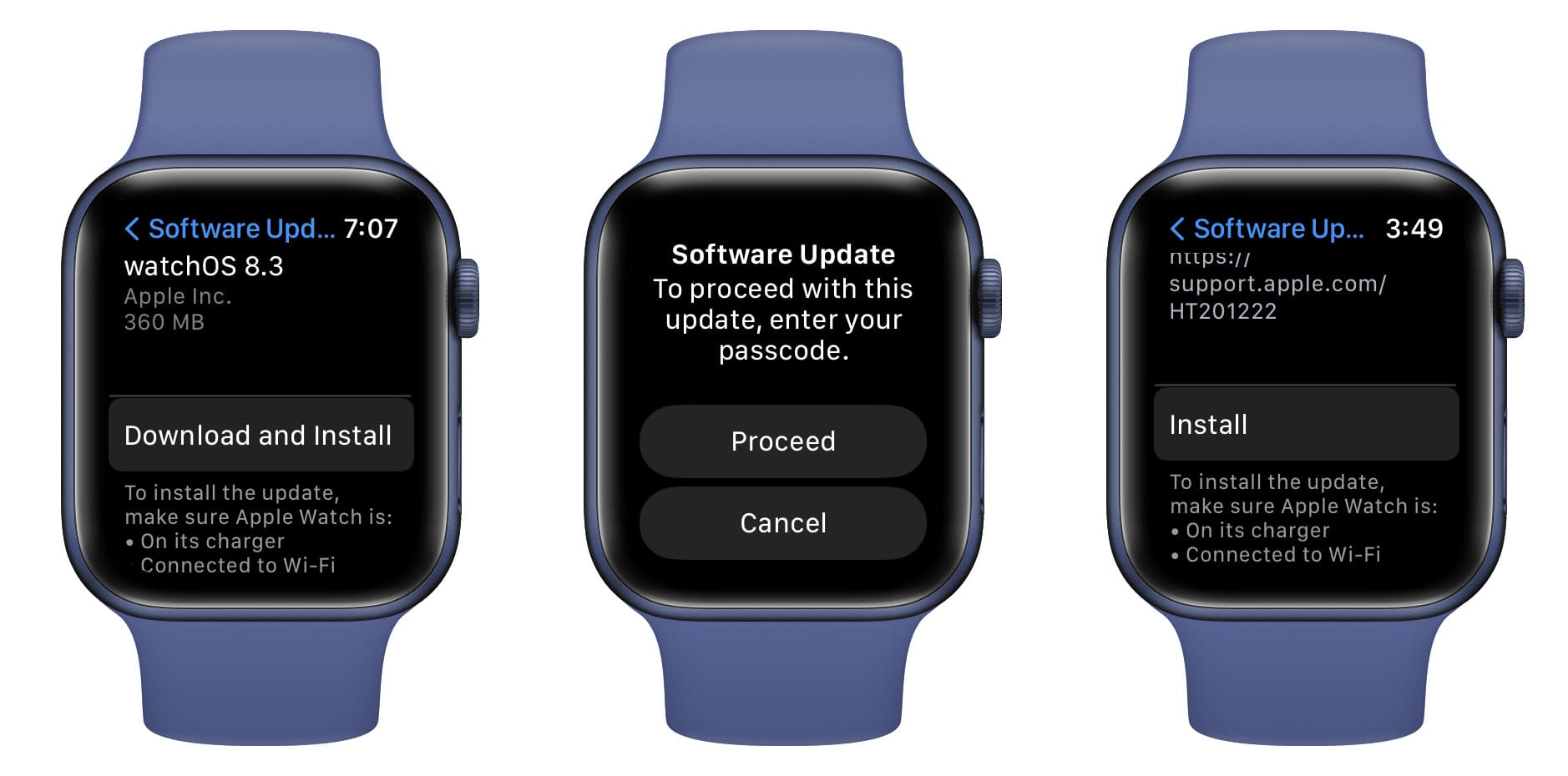 Scarica e installa l'aggiornamento su Apple Watch