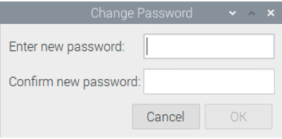 Modifica password richiesta RPi