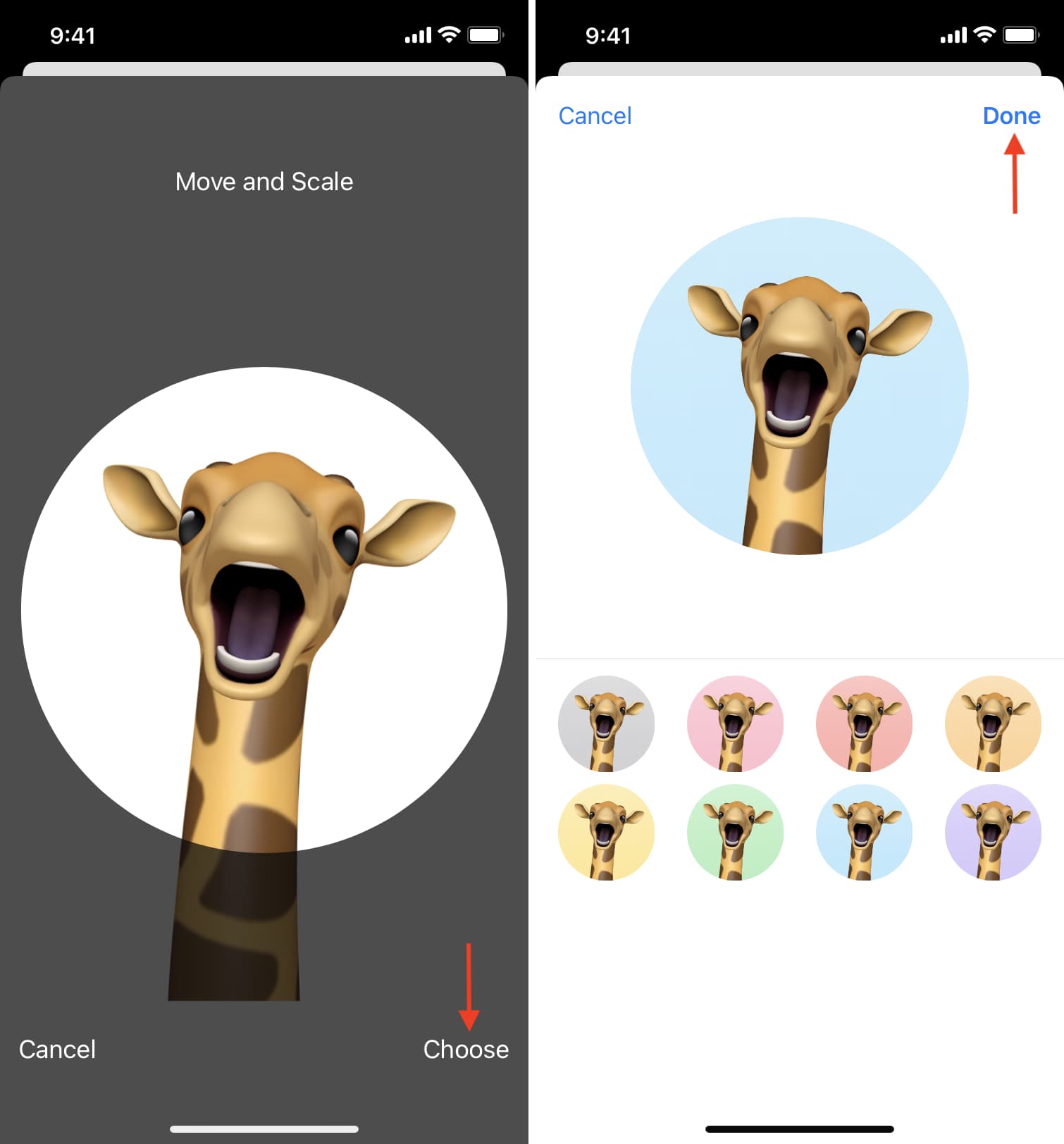 Personalizza Memoji per l'immagine del profilo di iMessage