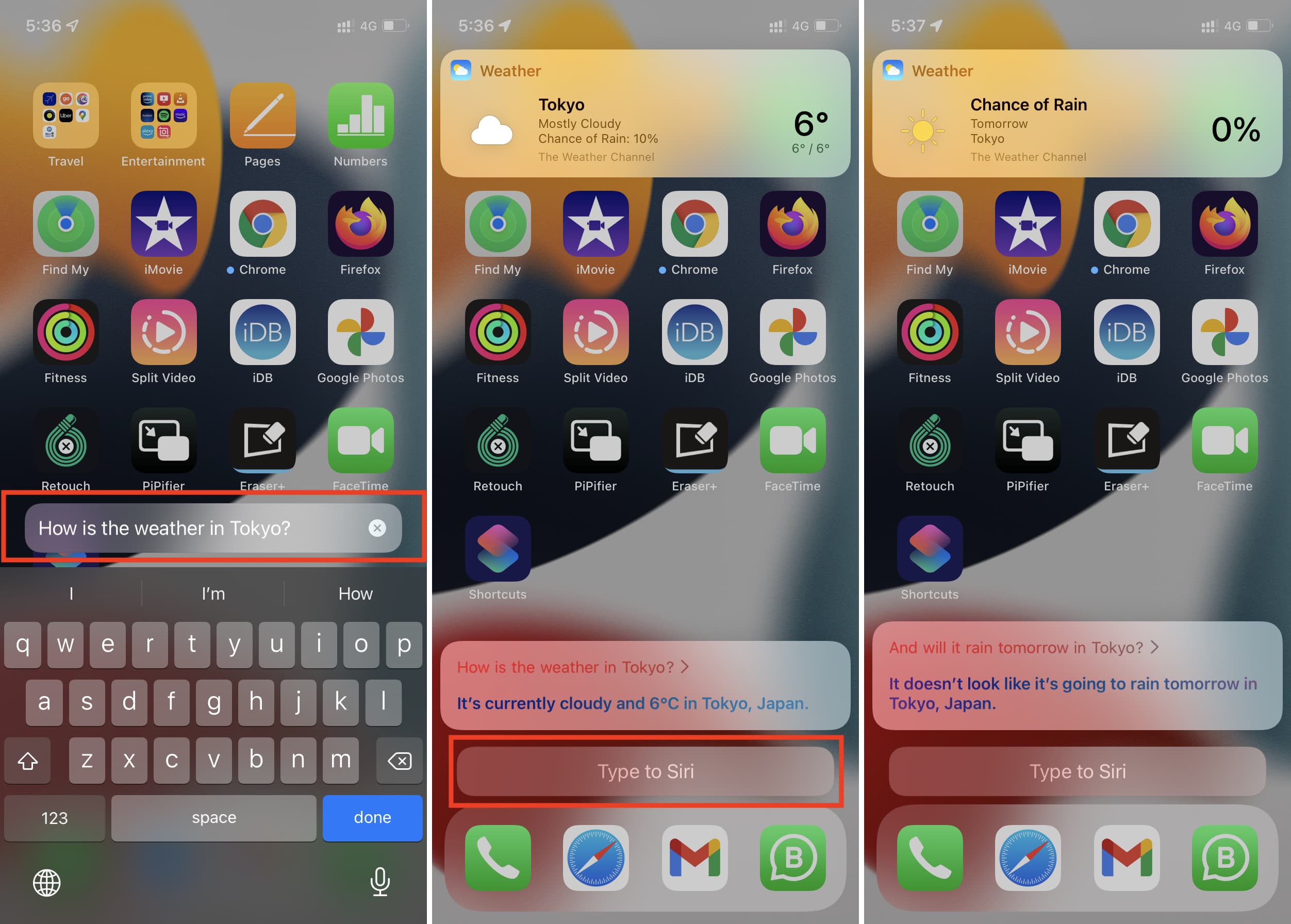 Utilizzo di Digita su Siri su iPhone