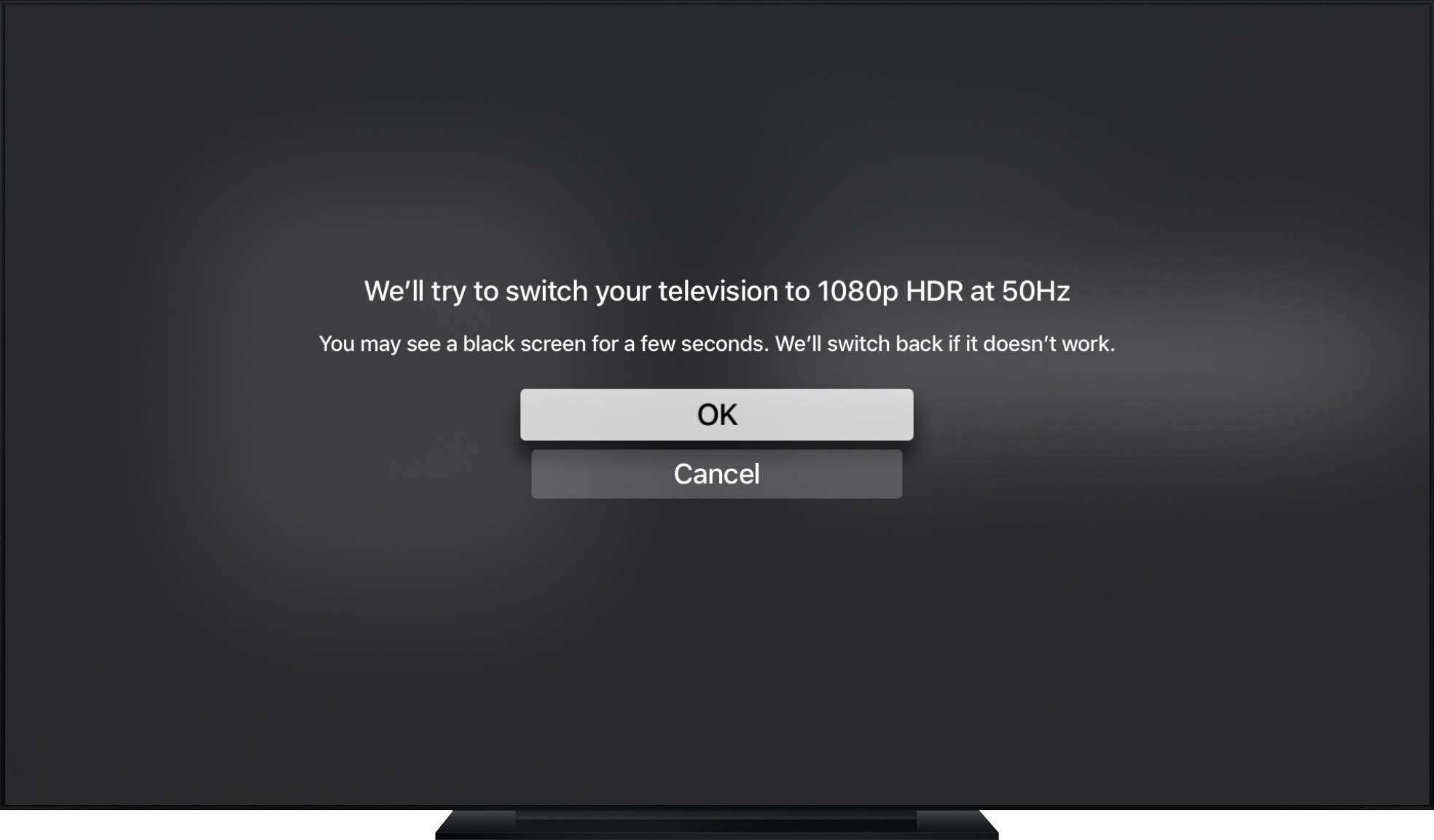 formato video apple tv