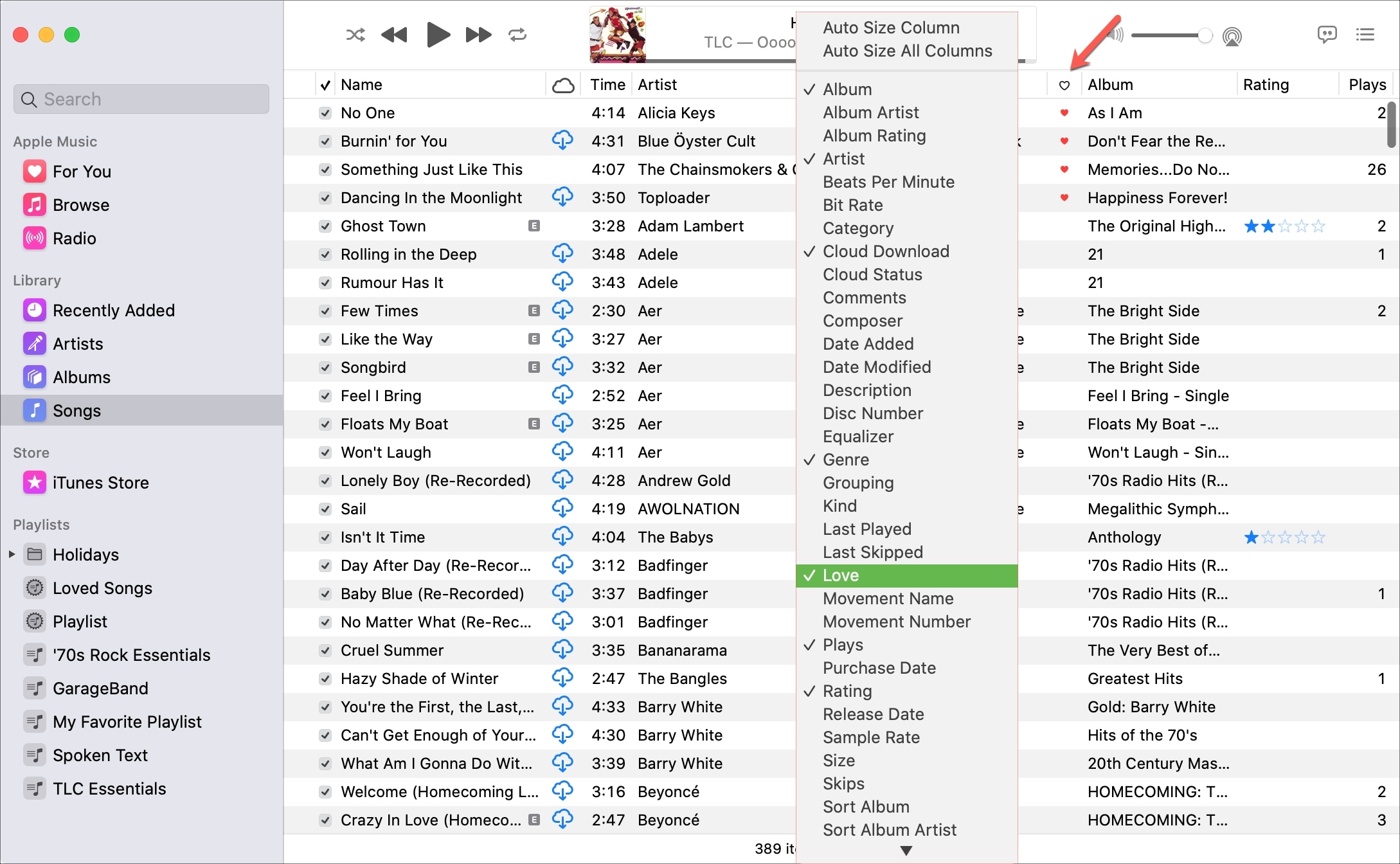 Ordina per Canzoni amate Musica Mac