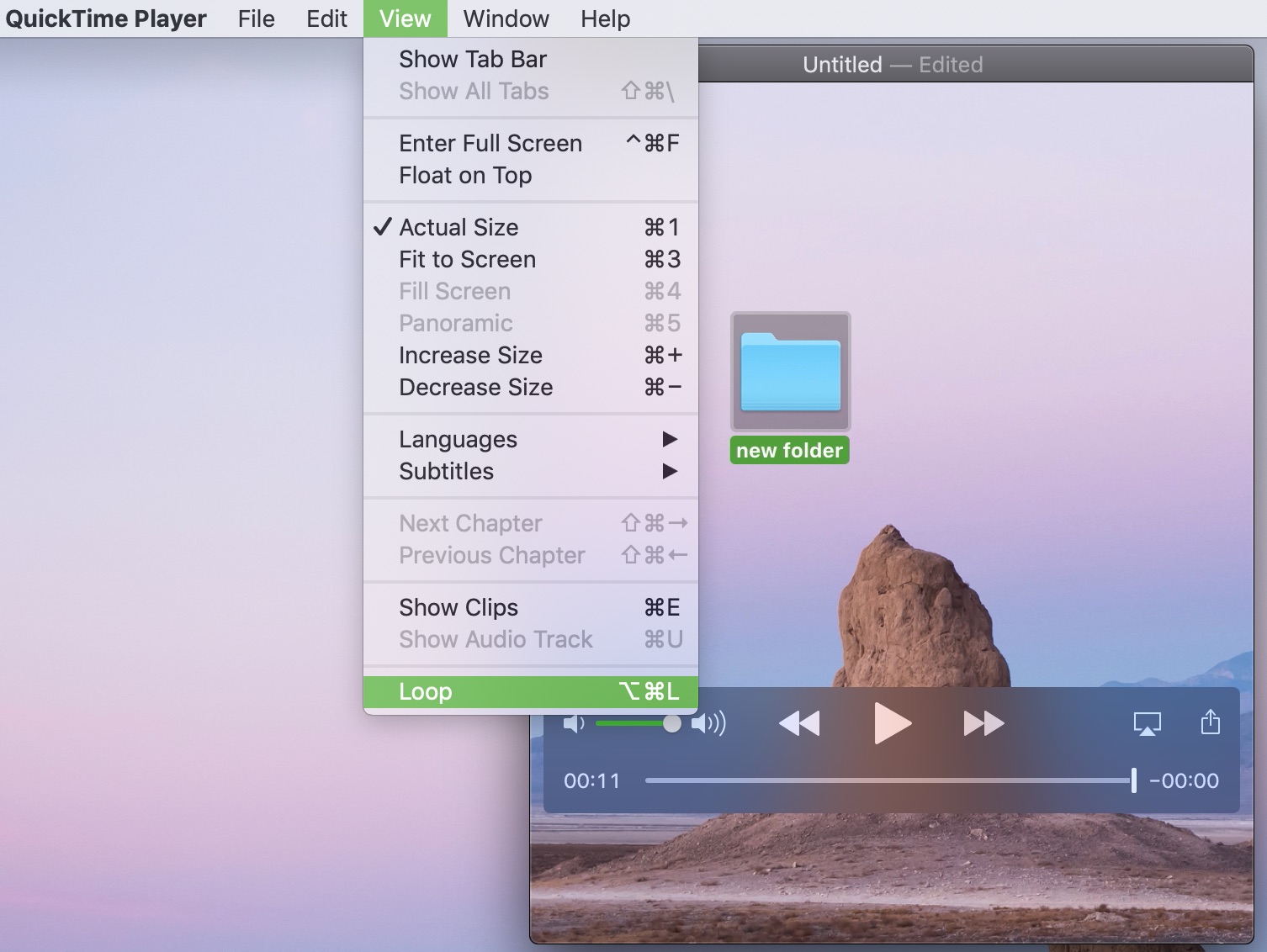 Ripeti QuickTime Video Mac