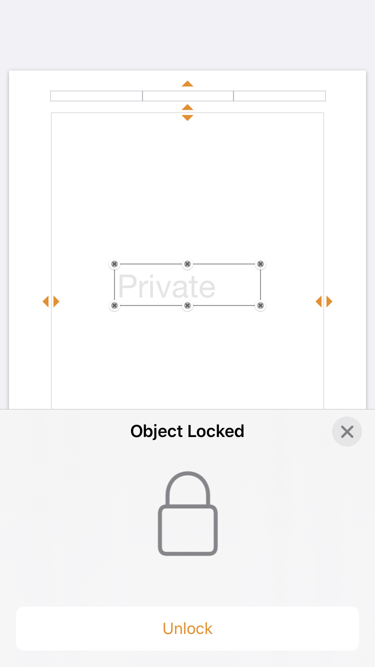 Pagine Organizza Sblocca oggetto iPhone