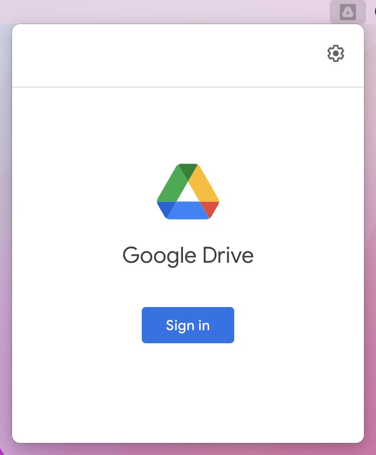 Accedi a Google Drive Mac
