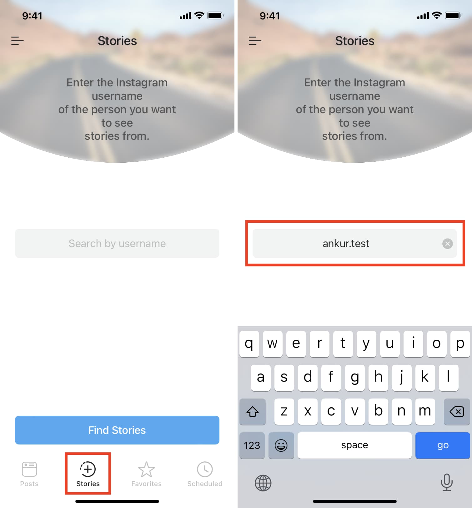 Trova le storie di Instagram da scaricare