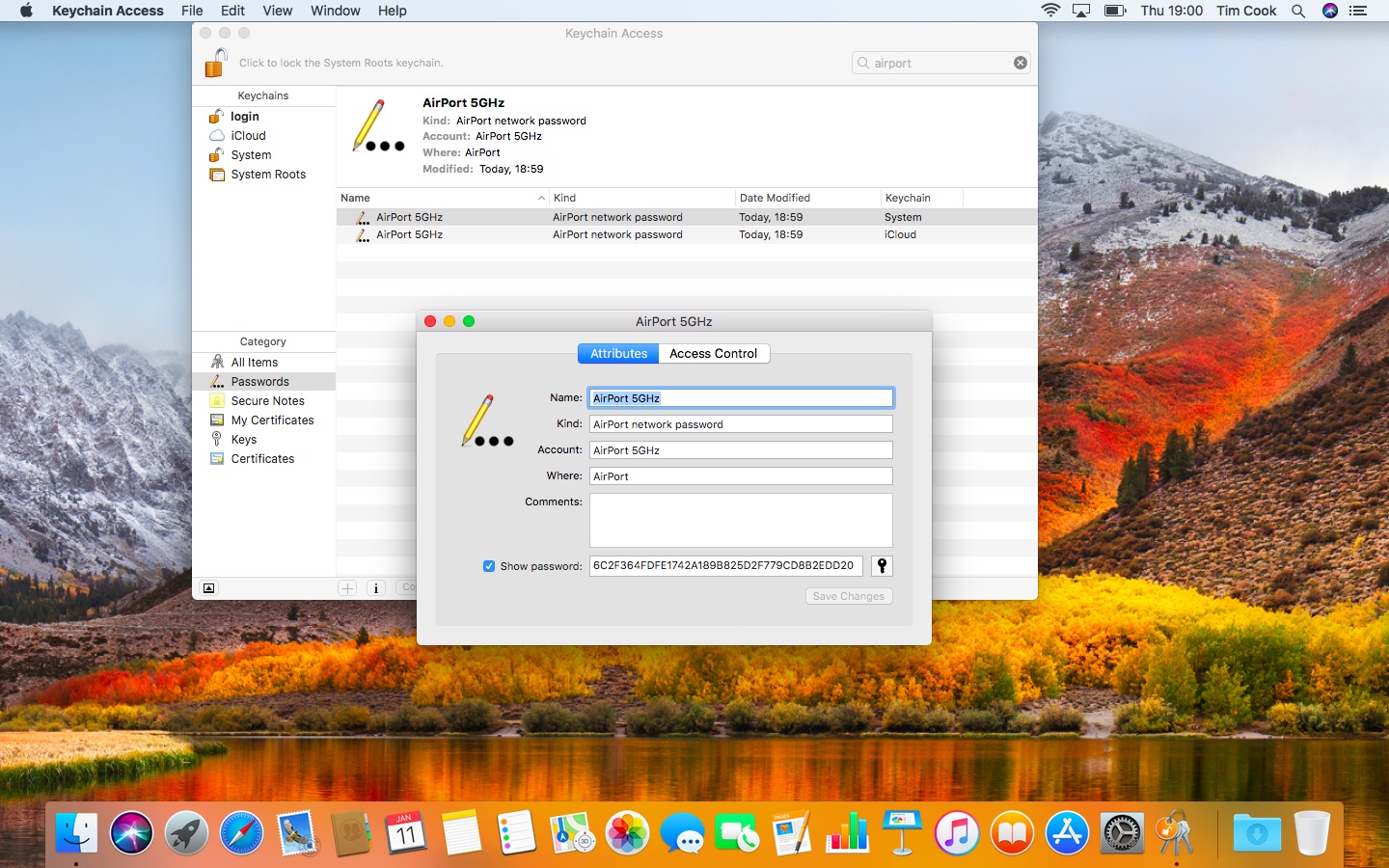 condividi la password wifi ios 11 - mac