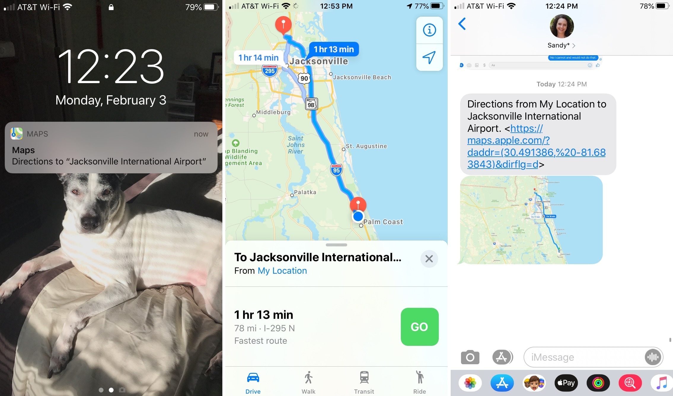 Mappe Apple su Mac Condividi i messaggi dell'iPhone