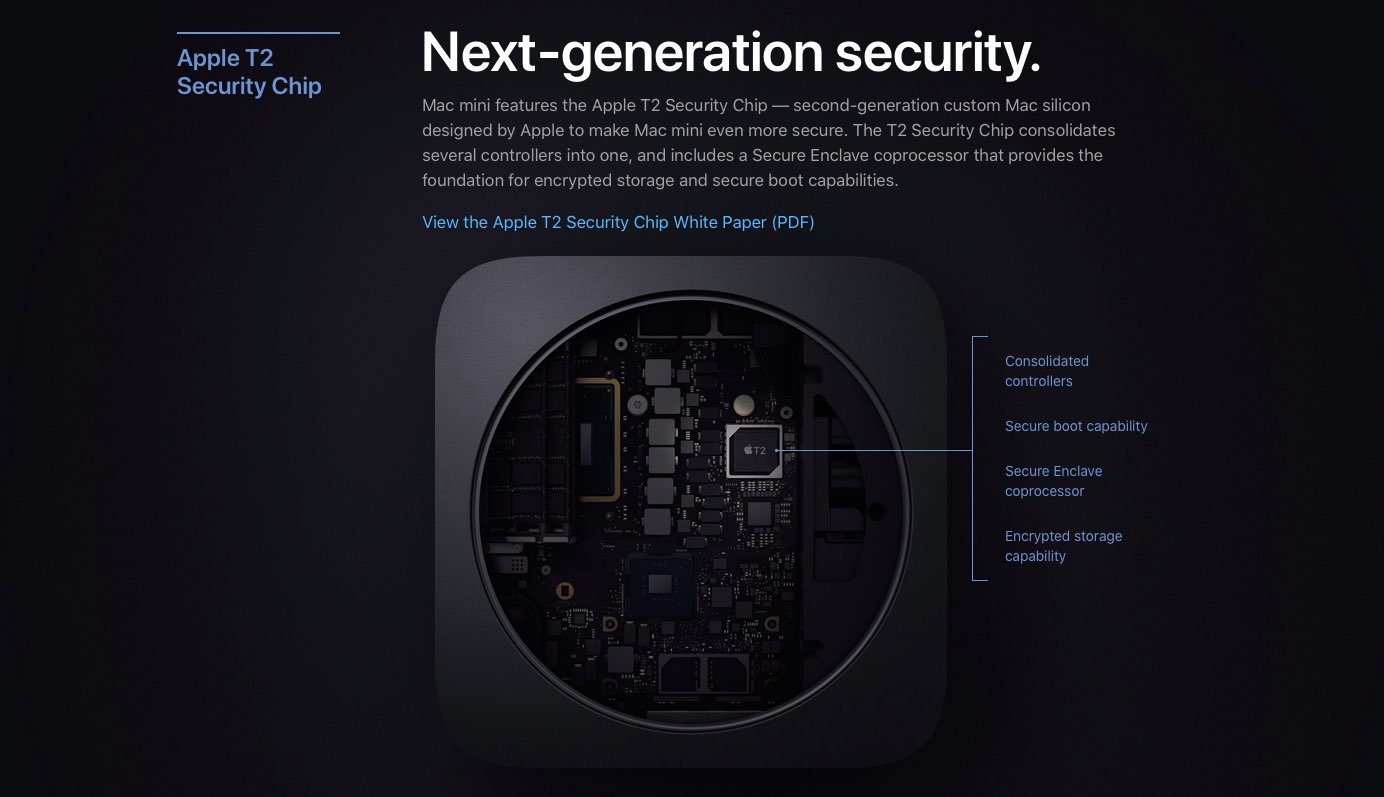 Chip di sicurezza Apple T2