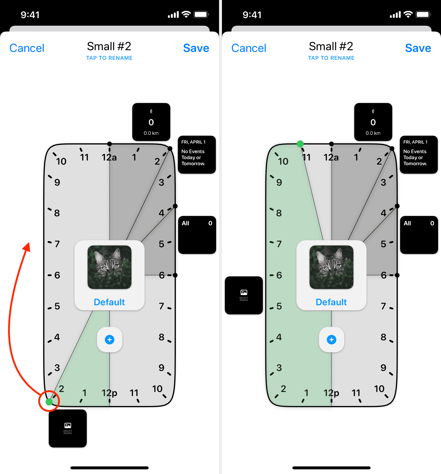 Modifica la durata del widget a tempo in Widgetsmith