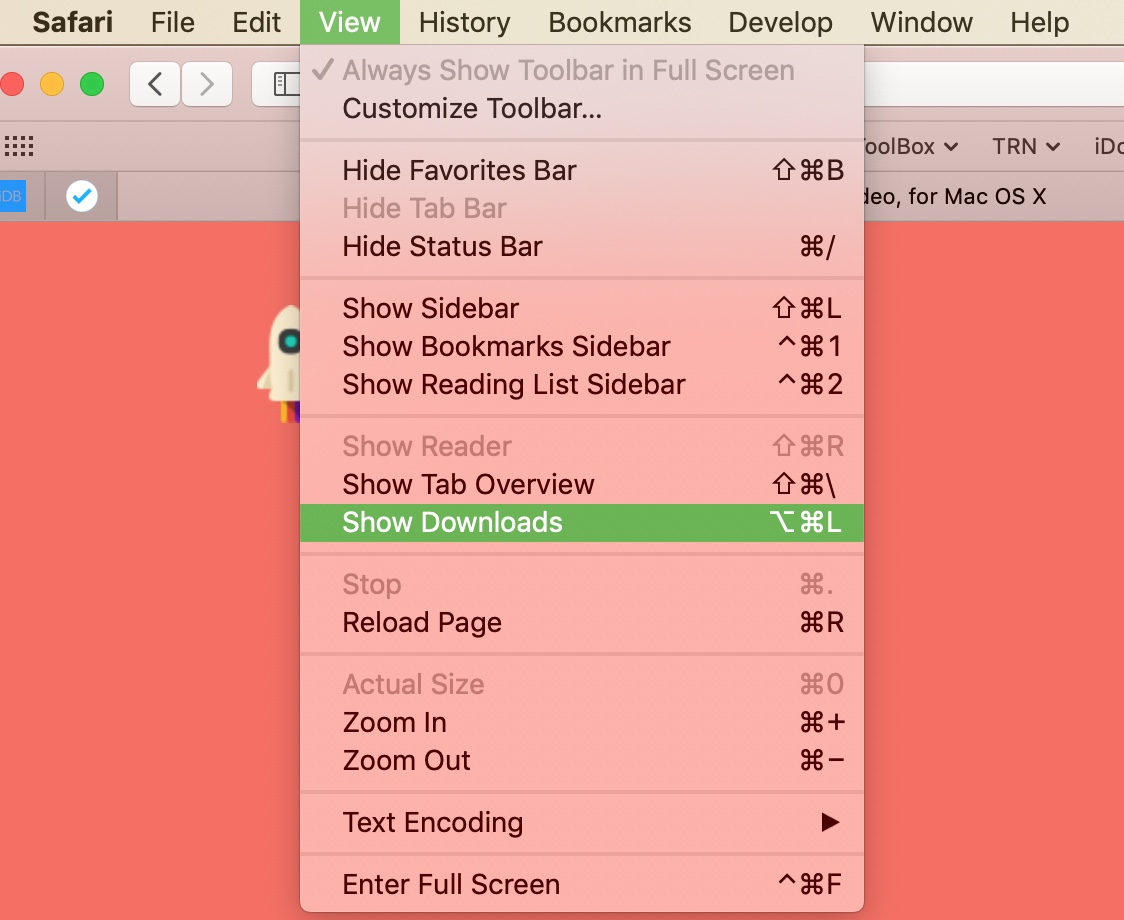 Mostra Download Menu Safari su Mac