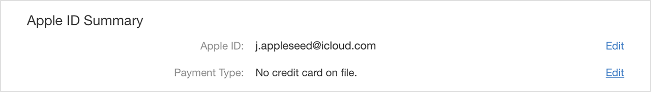 Tipo di pagamento iTunes Modifica screenshot Mac 001