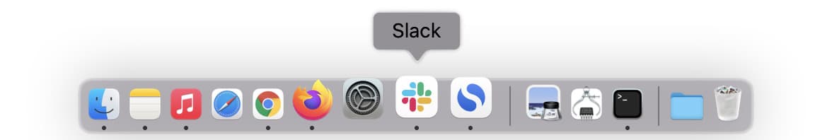 Il mio Dock su Mac